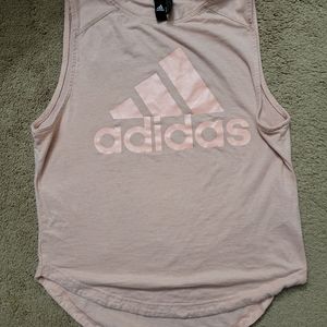 Adidas training logo muscle tank